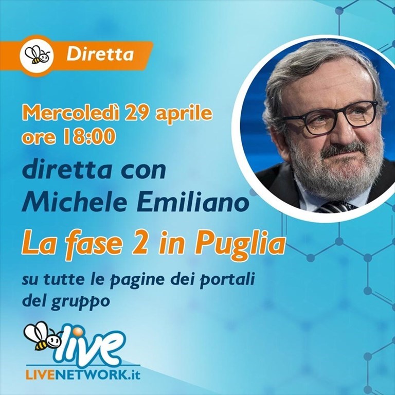 Intervista in diretta con Michele Emiliano