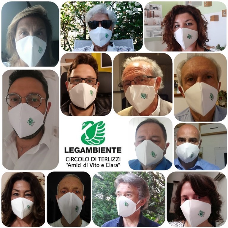 Legambiente lancia le proprie mascherine: la griffe è il cigno verde ambientalista
