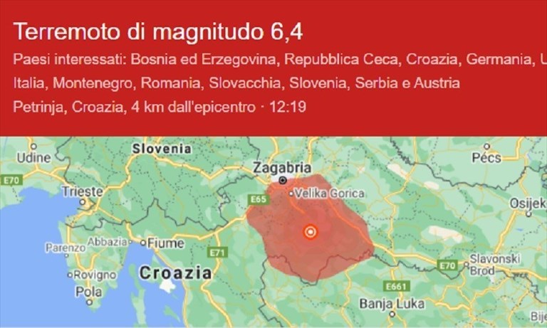 terremoto croazia