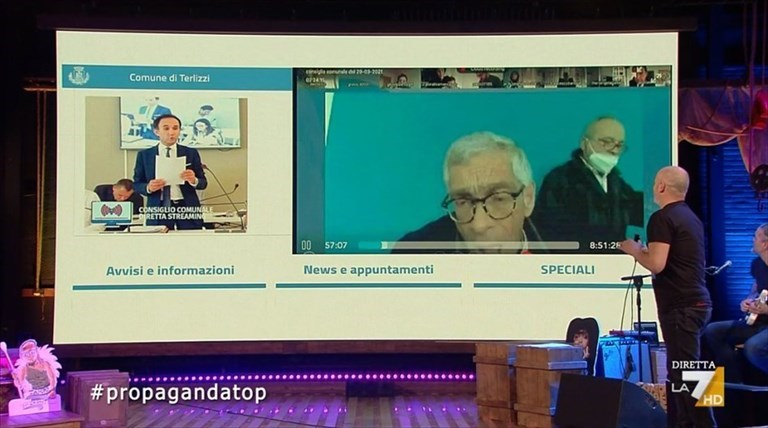 La caduta (rovinosa) del consigliere terlizzese finisce sulla Social Top Ten di Propaganda Live