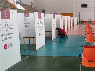 Dal 23 aprile partono le vaccinazioni al Palafiori di Terlizzi: lievi modifiche al calendario