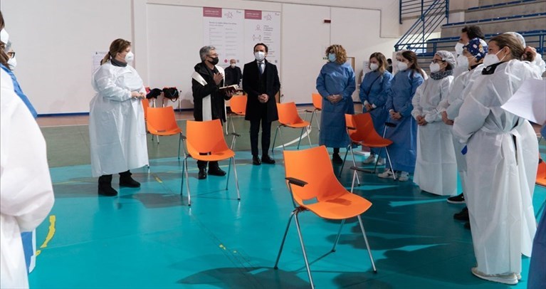 vaccinazione al Covid al Palachicoli di Terlizzi