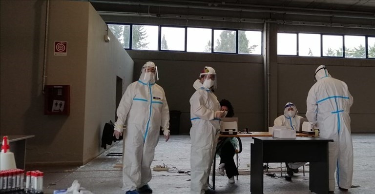 Postazione per tamponi