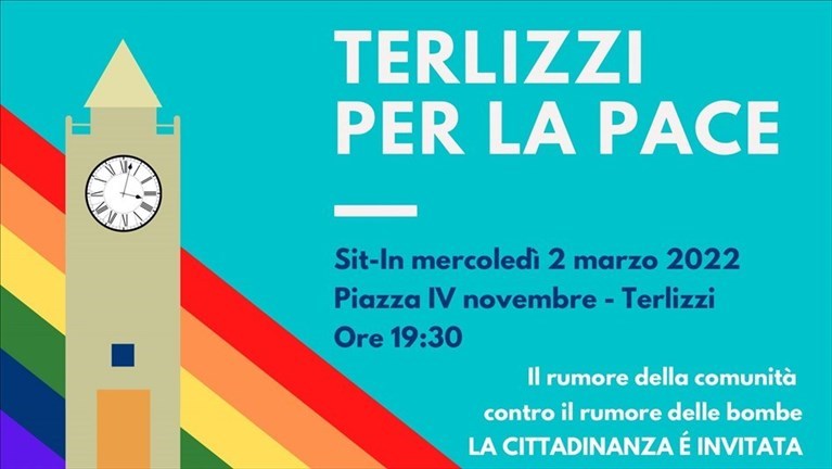 Una grande manifestazione per la pace in Piazza IV Novembre