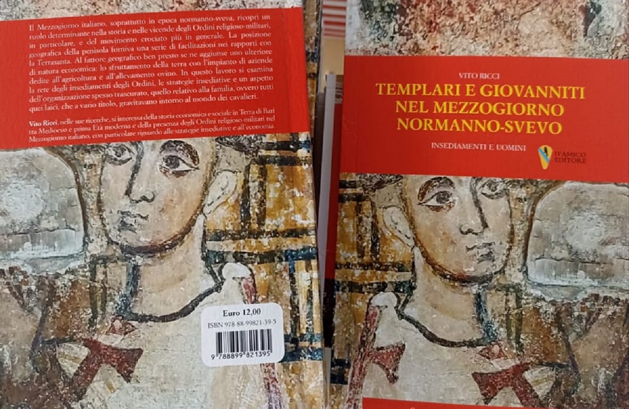 Vito Ricci presenta “Templari e Giovanniti nel Mezzogiorno Normanno-Svevo. Insediamenti e uomini”