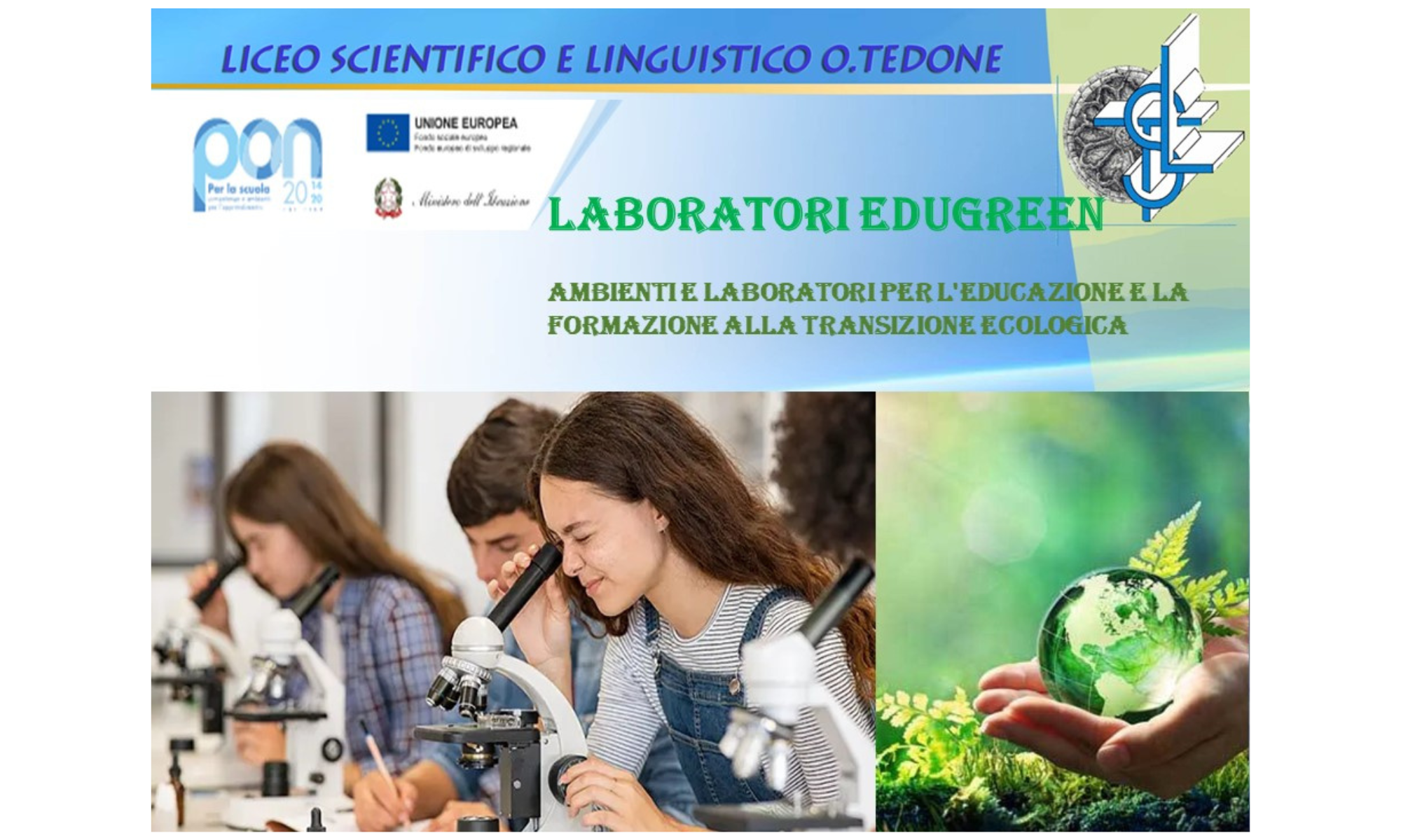 “Edugreen”: nuovi laboratori di sostenibilità, ricerca e innovazione al “Tedone”