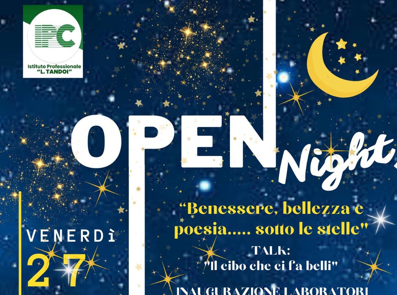 Open night, all’Ipc Tandoi si inaugurano le nuove “cucine green”
