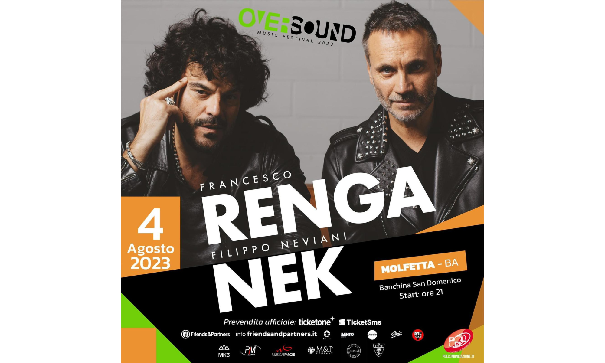 Renga e Nek a Molfetta