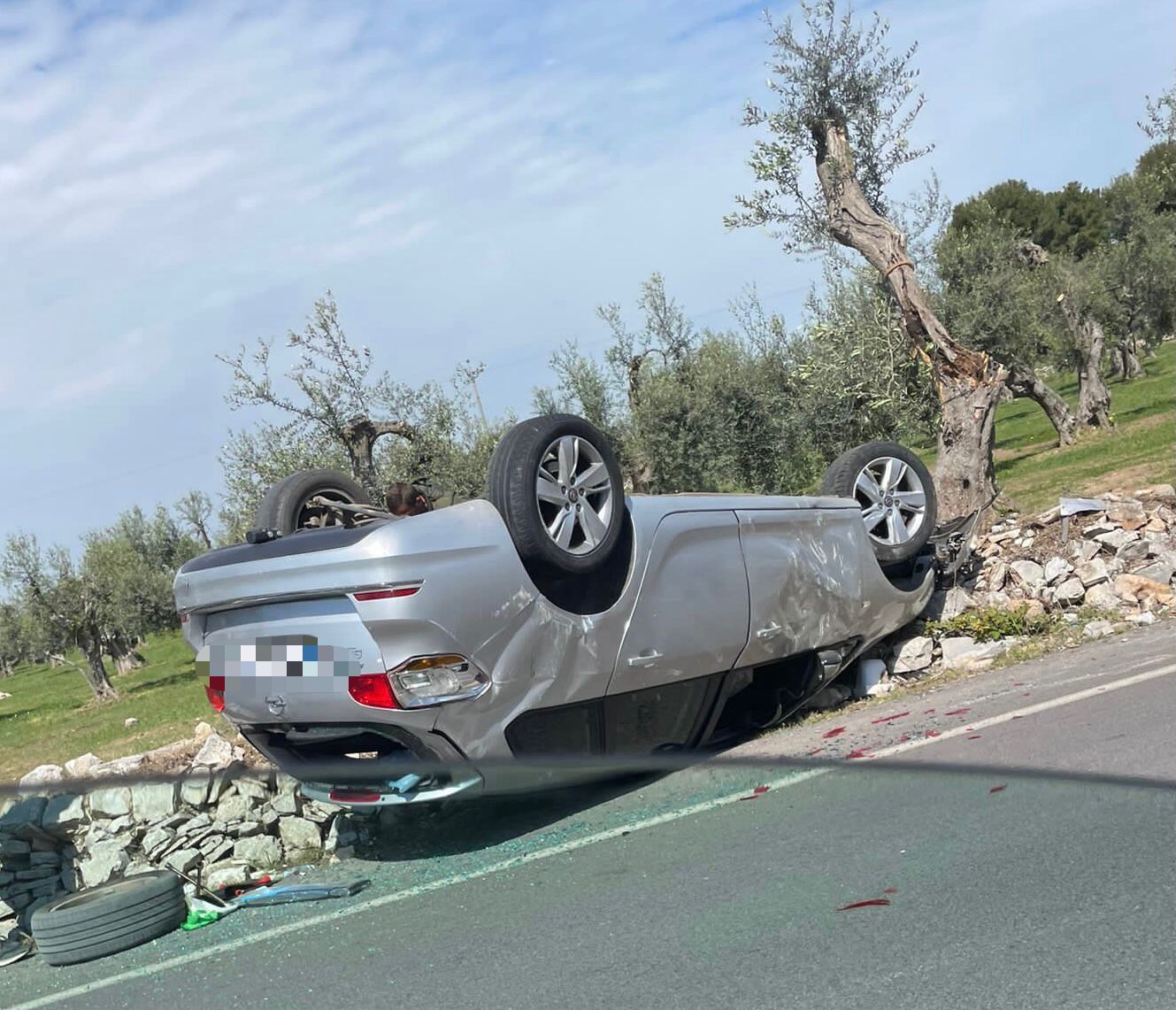 Incidente sulla Sp Terlizzi-Molfetta: due feriti, uno grave