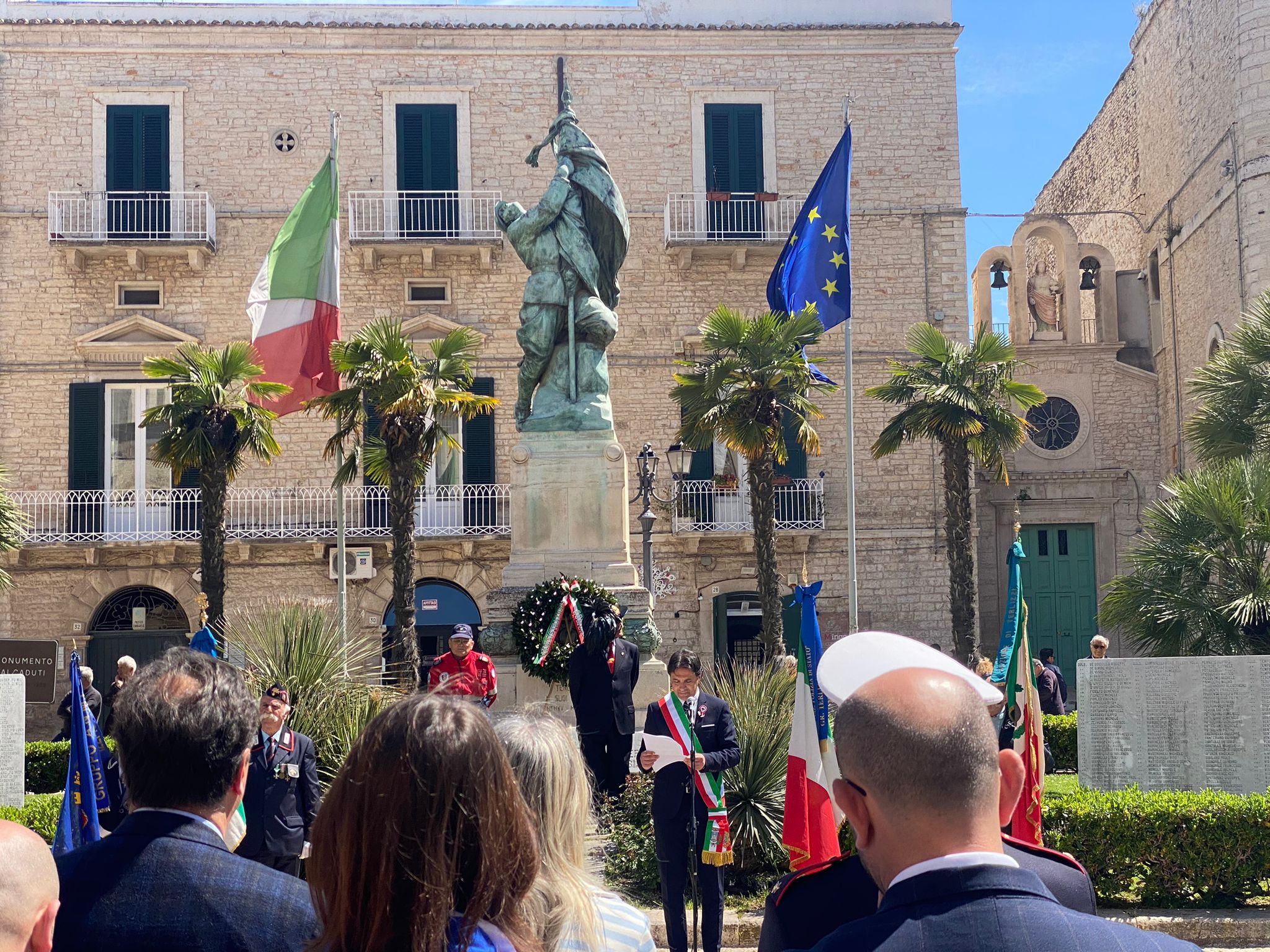 25 Aprile, il Sindaco De Chirico: “La Puglia fra le regioni più antifasciste d’Italia”