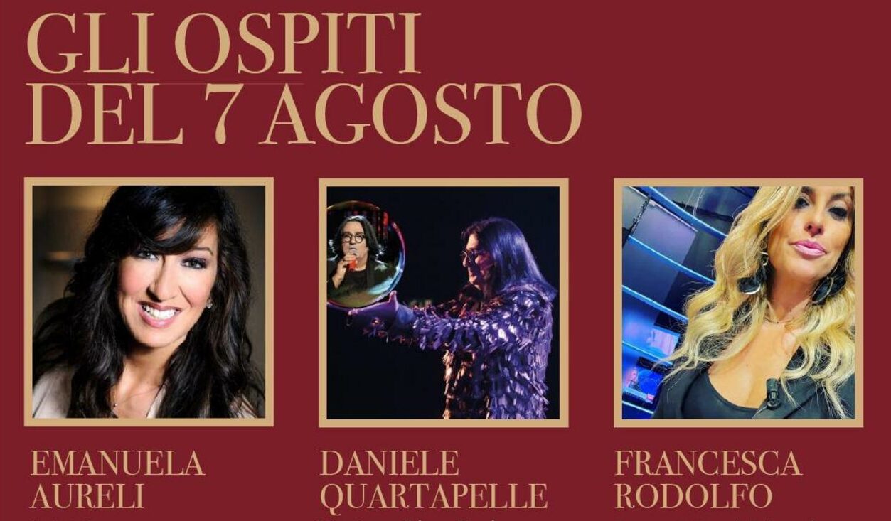 Emanuela Aureli, Daniele Quartapelle e Francesca Rodolfo ospiti a Terlizzi il 7 Agosto