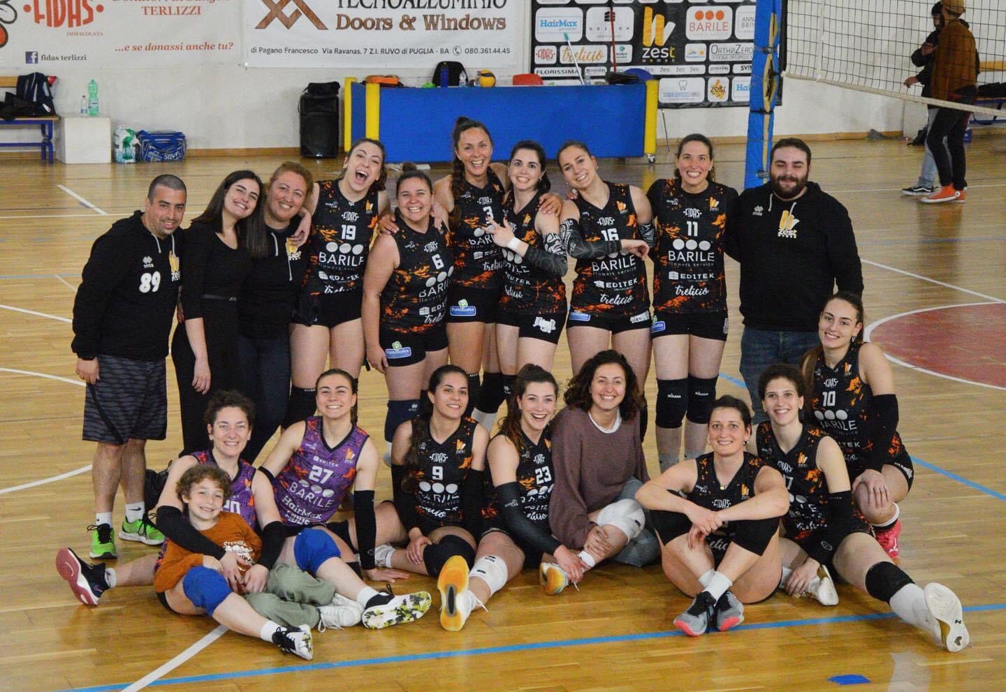 L’Asd Zest Terlizzi sempre più in alto: 3-2 contro la Gioiella Volley Gioia