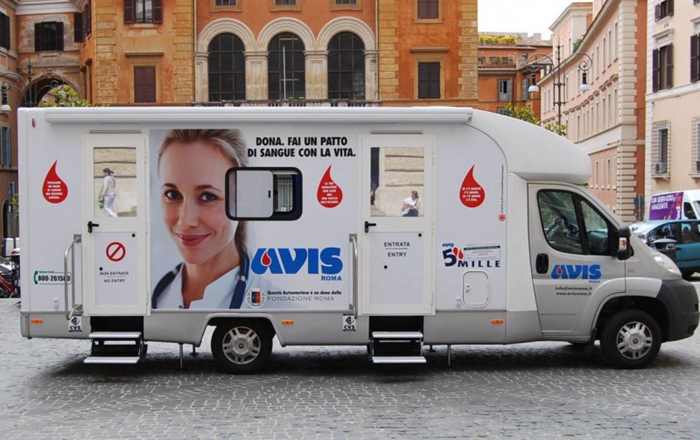 Domenica 16 Luglio torna la Giornata di donazione del sangue in autoemoteca