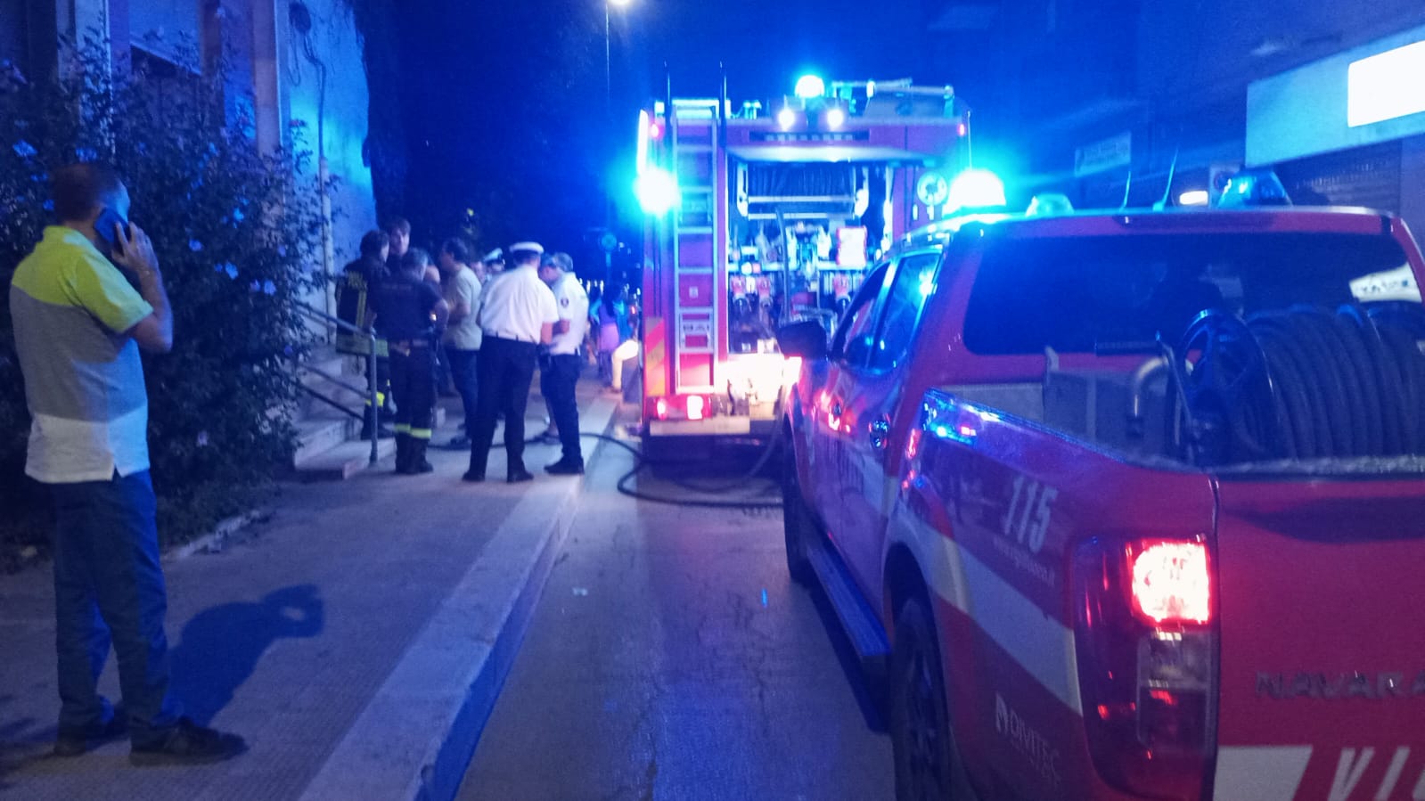 Ultim’ora: incendio doloso presso l’ ex istituto arte e mestieri in viale dei Garofani