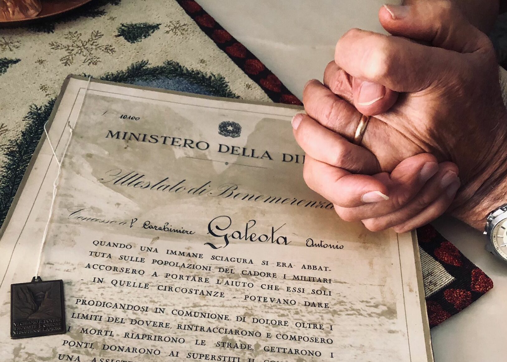 60 anni dal disastro del Vajont, la testimonianza del carabiniere Antonio Galeota