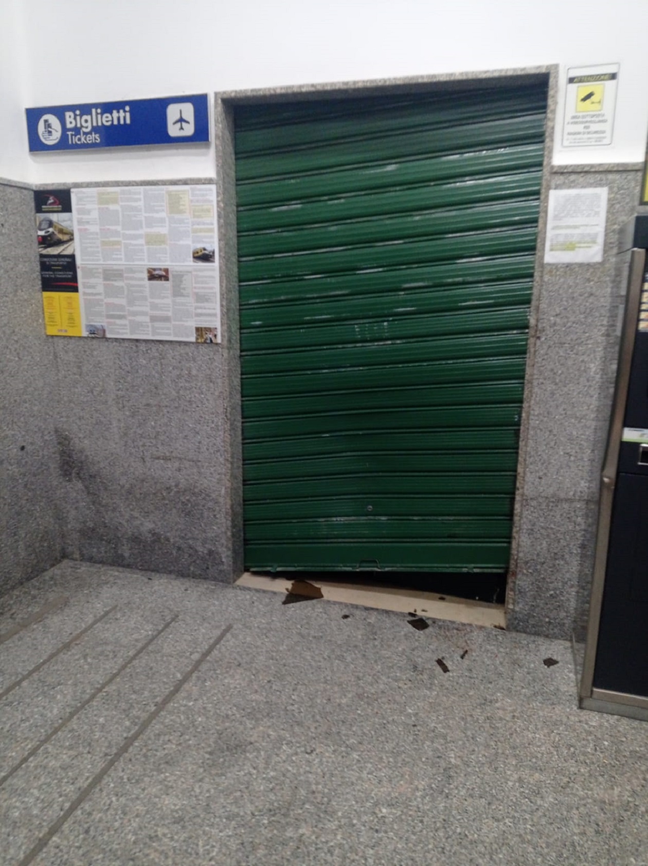 Sventato il furto alla biglietteria della stazione ferroviaria