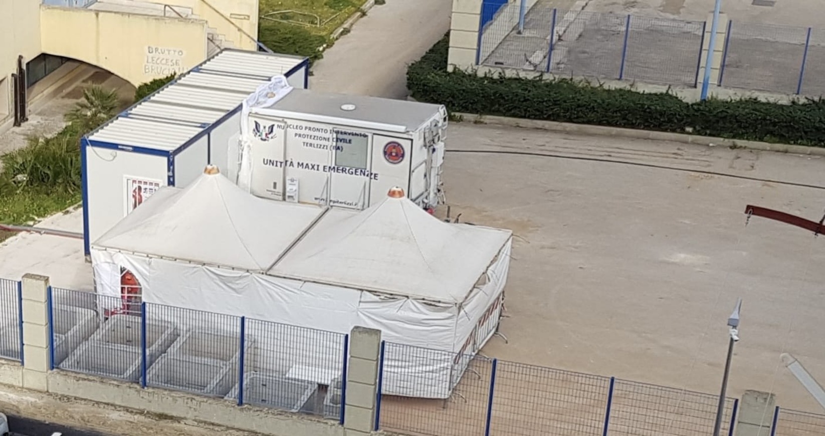 Allestito un punto di igiene personale per lavoratori stagionali