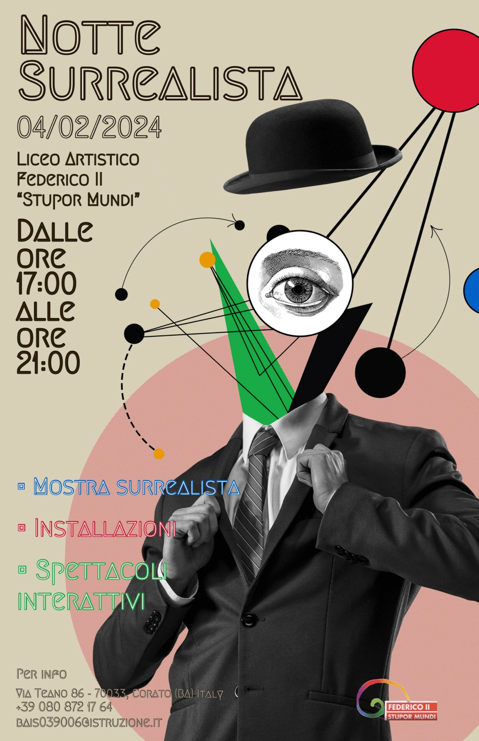 Al Federico II Stupor Mundi Open day e “Notte Surrealista”