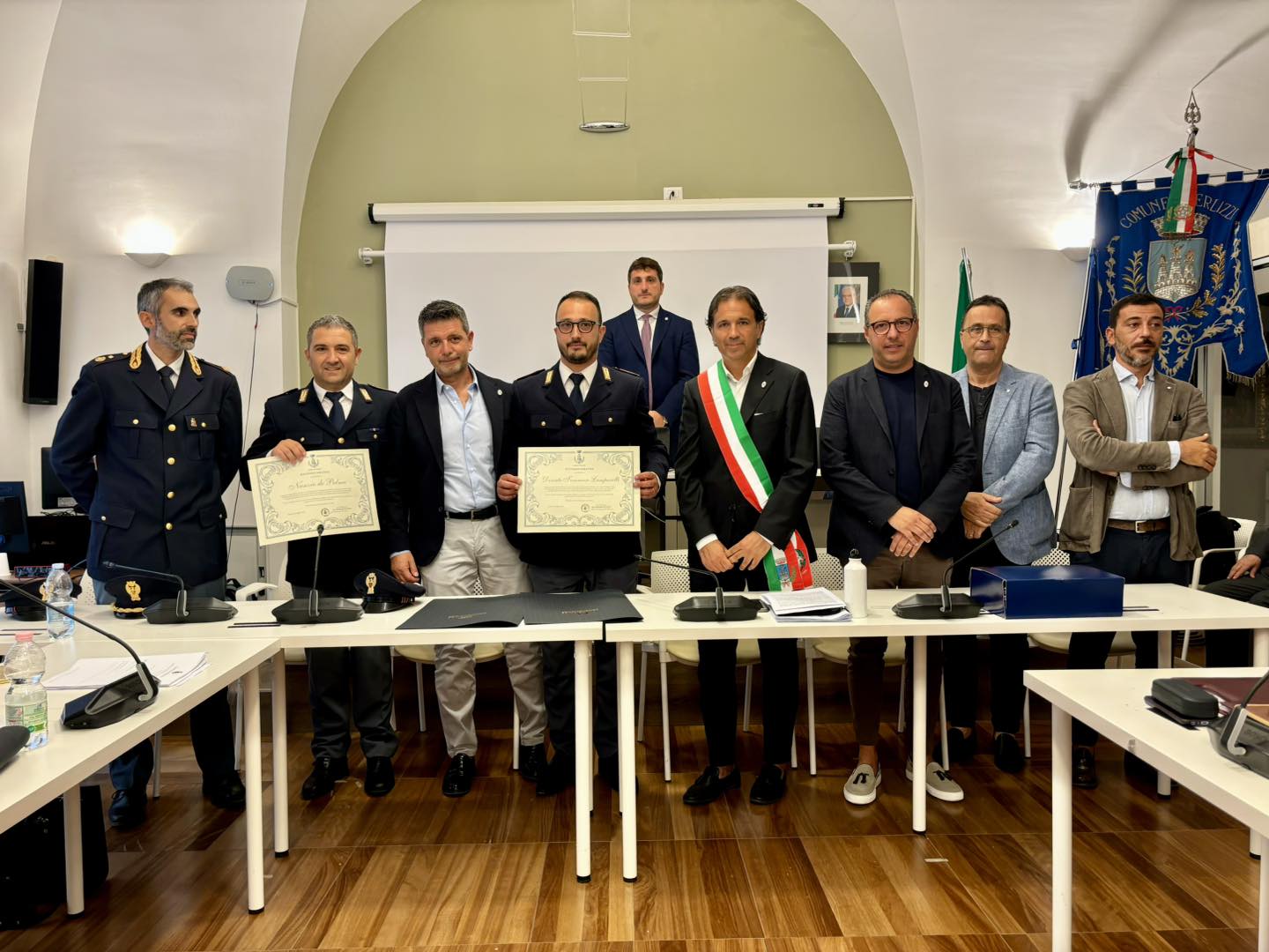 Encomio Solenne agli Assistenti della Polizia di Stato Nunzio de Palma e Donato Tommaso Lamparelli