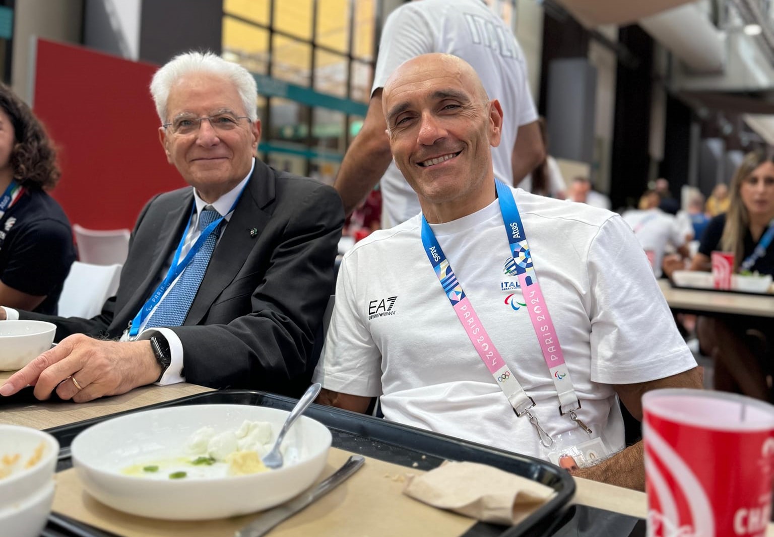 Mattarella a pranzo con gli Azzurri, Luca Mazzone: «Grande Presidente»