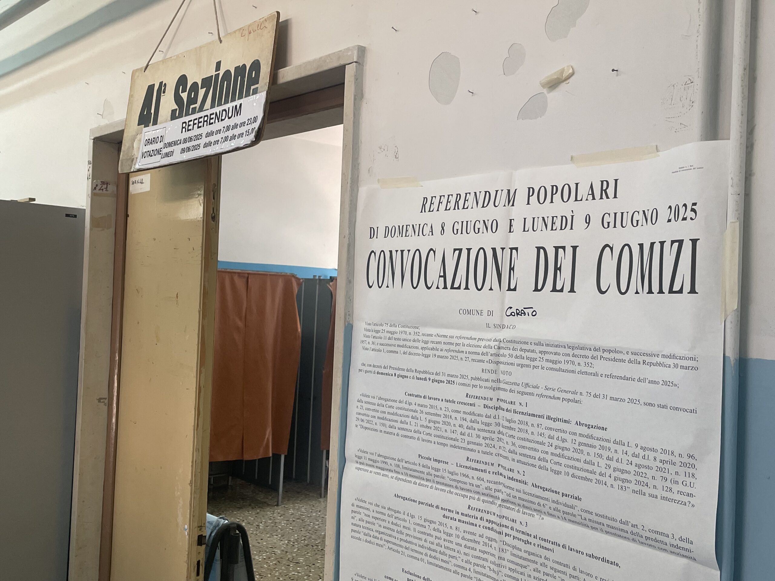 Il quorum resta lontano: i dati sulla domenica del voto