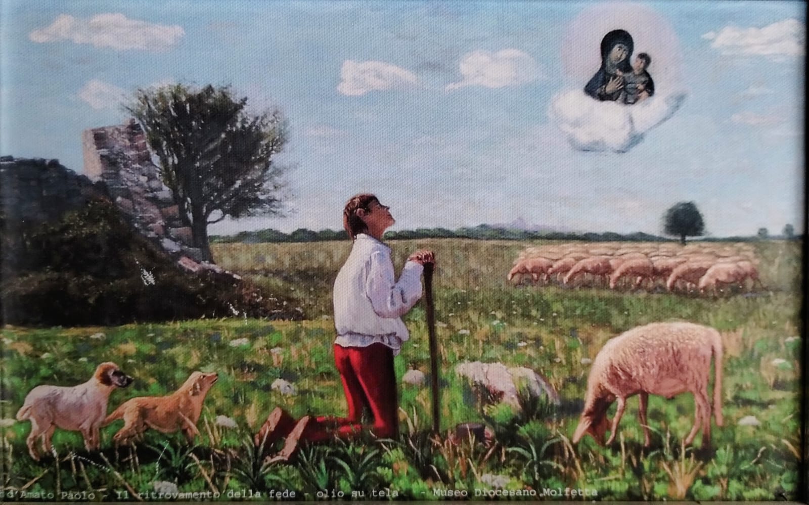 “Il ritrovamento della fede”, l’opera dell’artista terlizzese Paolo d’Amato