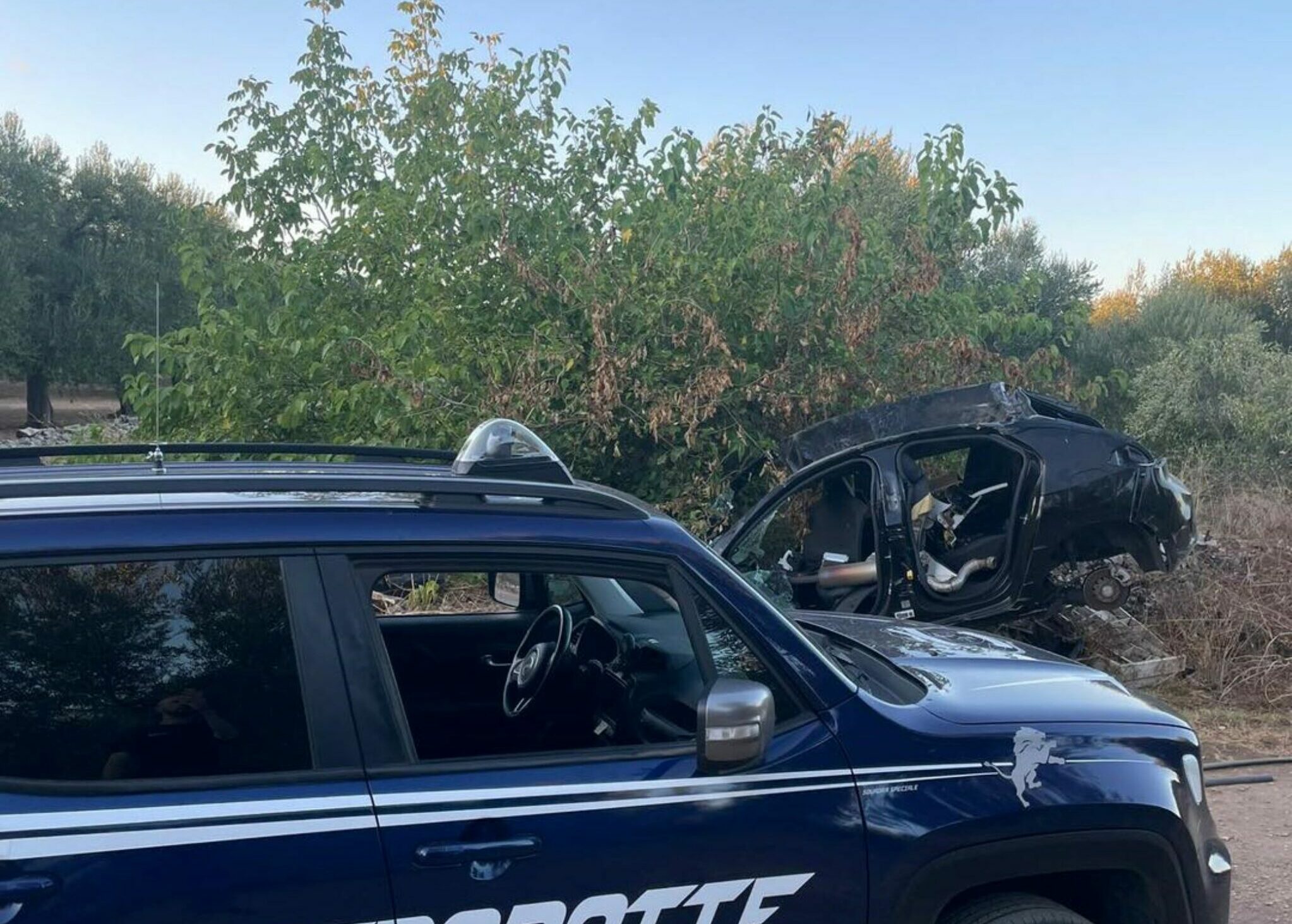 Scoperte auto cannibalizzate nelle campagne