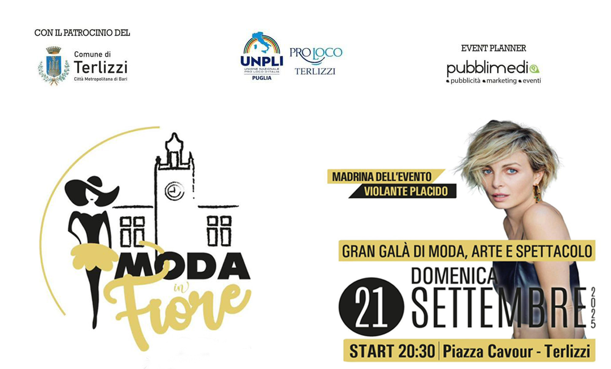 Moda in Fiore: a Terlizzi il Gran Galà di moda, arte e spettacolo