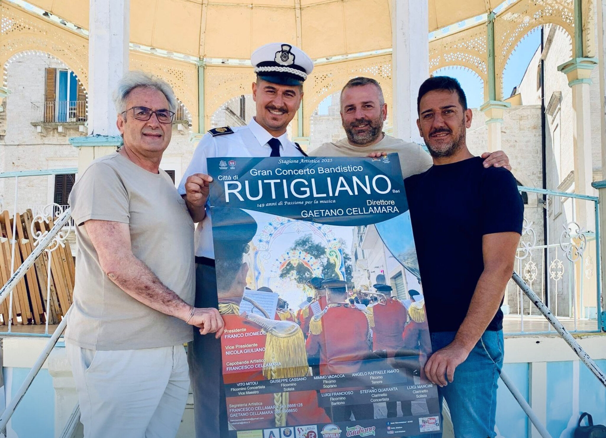 I suoni della tradizione: il Gran Concerto Bandistico “Città di Rutigliano” è il secondo protagonista della Festa 2025