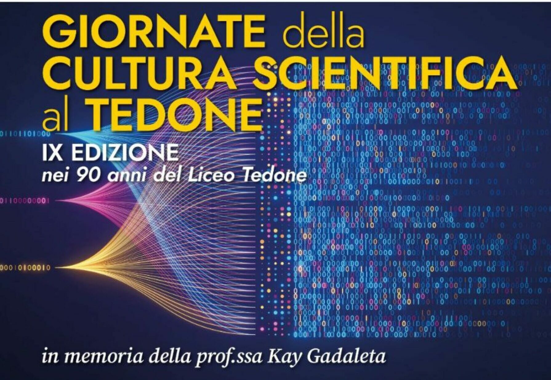 Al Liceo Tedone la IX edizione delle Giornate della Cultura Scientifica
