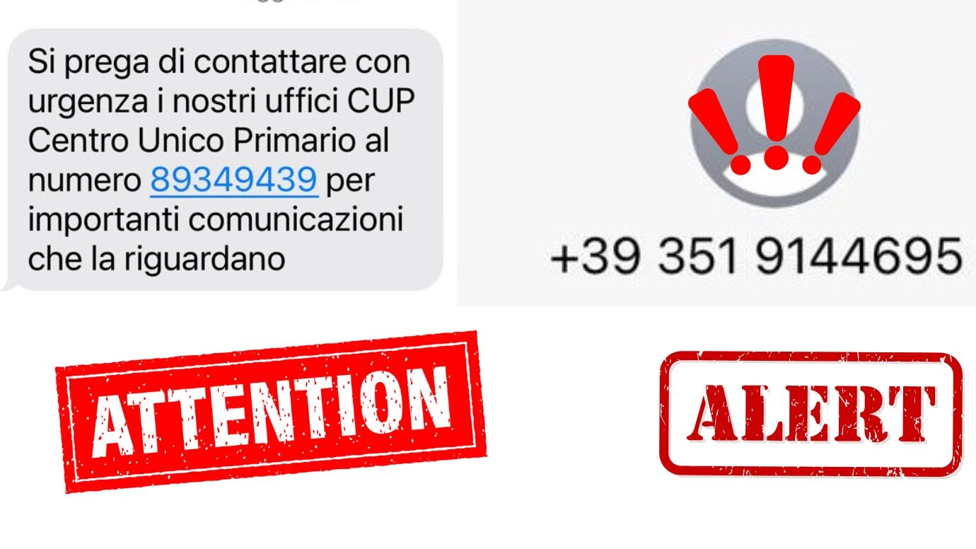 Messaggi truffa, ASL Bari mette in guardia: «Non provengono da nostri servizi, non rispondete e denunciate»