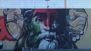 Da Terlizzi il murale che guarda a Gaza: San Nicola con i colori della Palestina